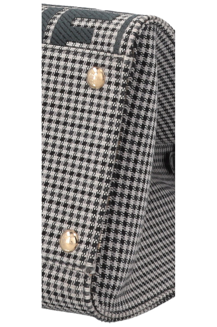 FENDI Peekaboo Zucca Print Tote Bag Petrol