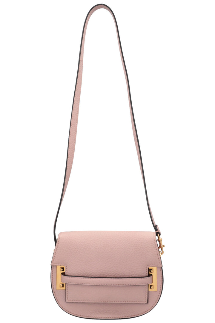 VALENTINO My Rockstud Saddle Bag Leather Blush Pink