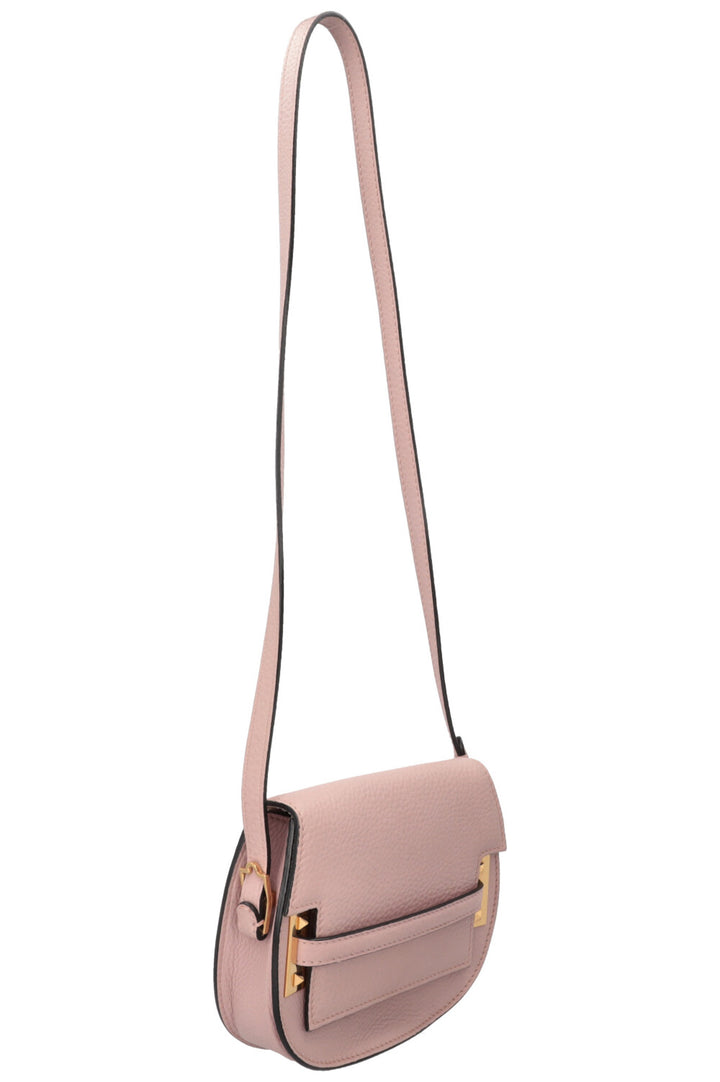 VALENTINO My Rockstud Saddle Bag Leather Blush Pink