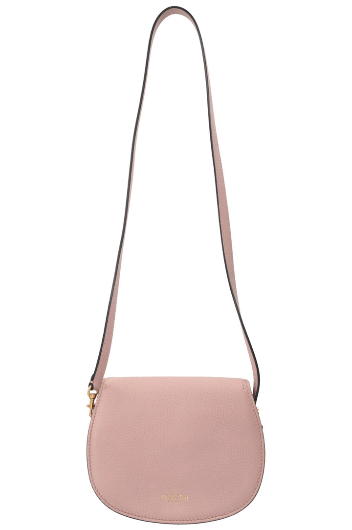 VALENTINO My Rockstud Saddle Bag Leather Blush Pink