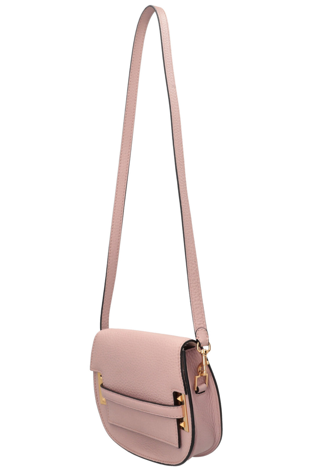 VALENTINO My Rockstud Saddle Bag Leather Blush Pink