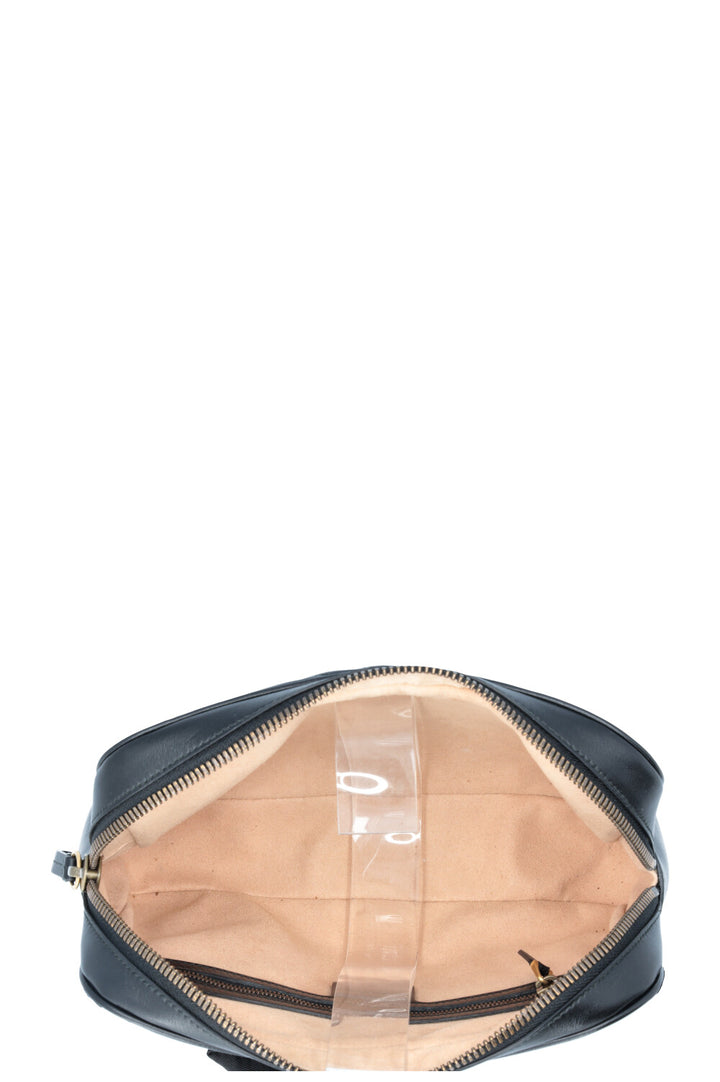 GUCCI Marmont Quilted Square Belt Bag Black