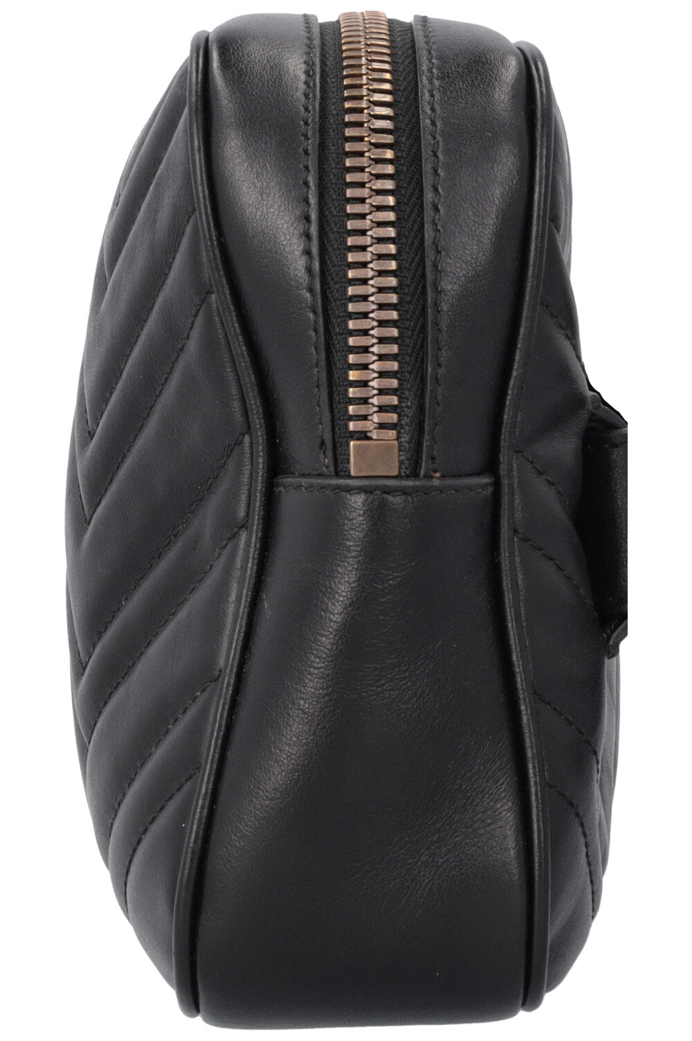 GUCCI Marmont Quilted Square Belt Bag Black