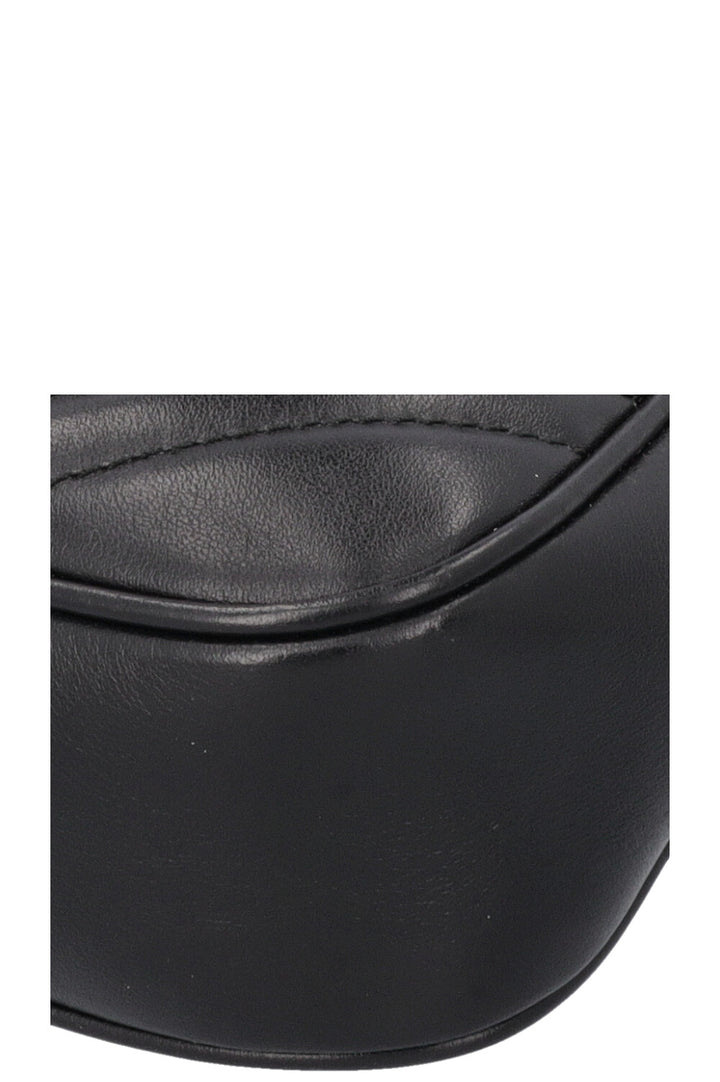 GUCCI Marmont Quilted Square Belt Bag Black