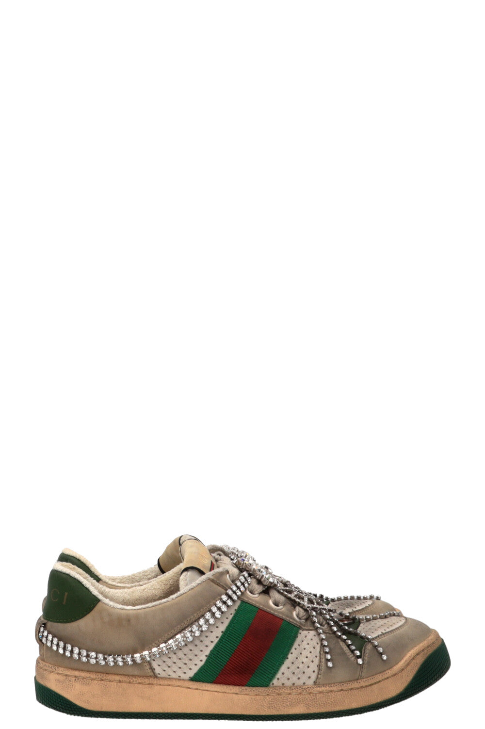 GUCCI Screener Art Deco GG Sneakers Grey