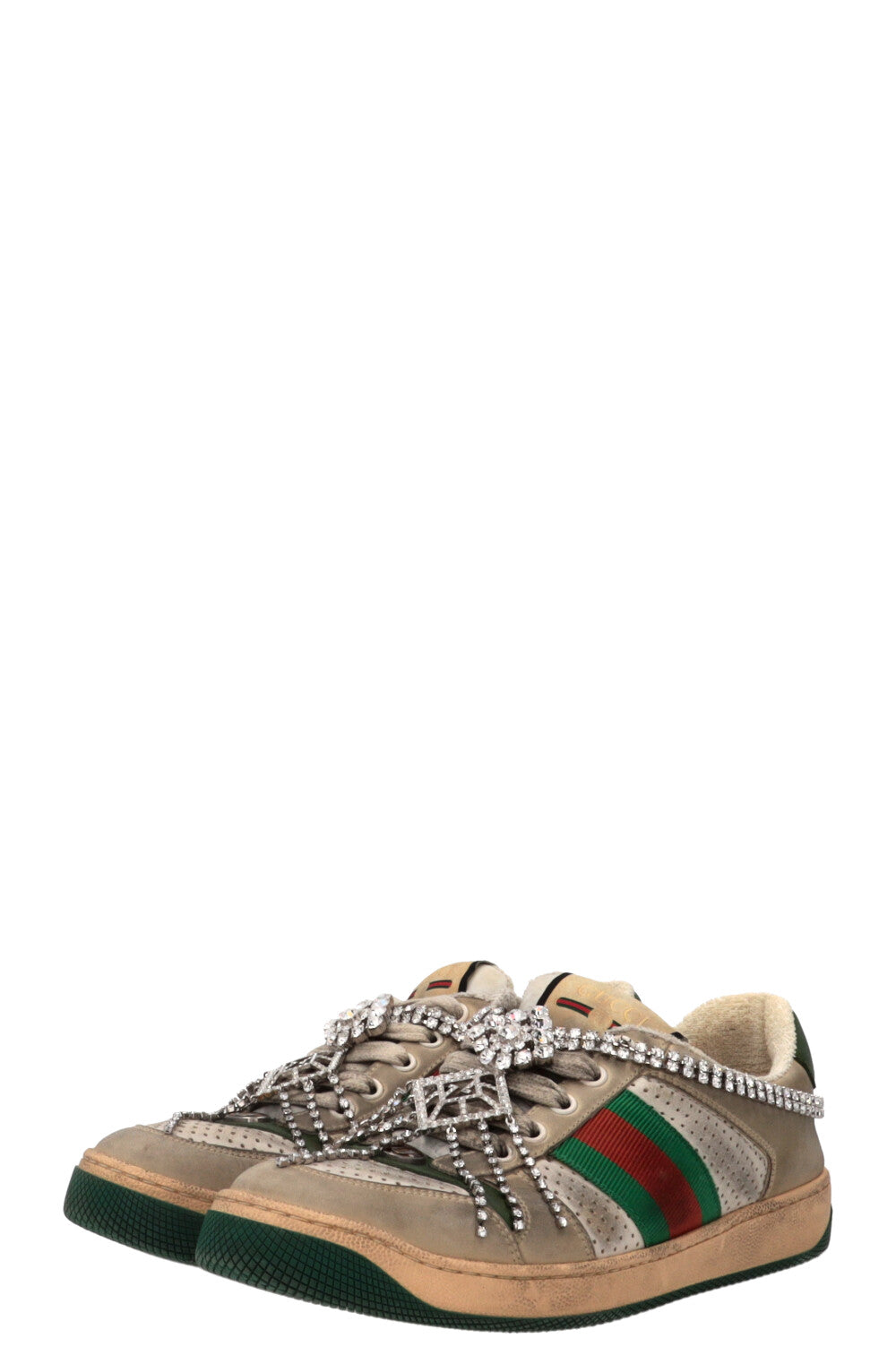 GUCCI Screener Art Deco GG Sneakers Grey