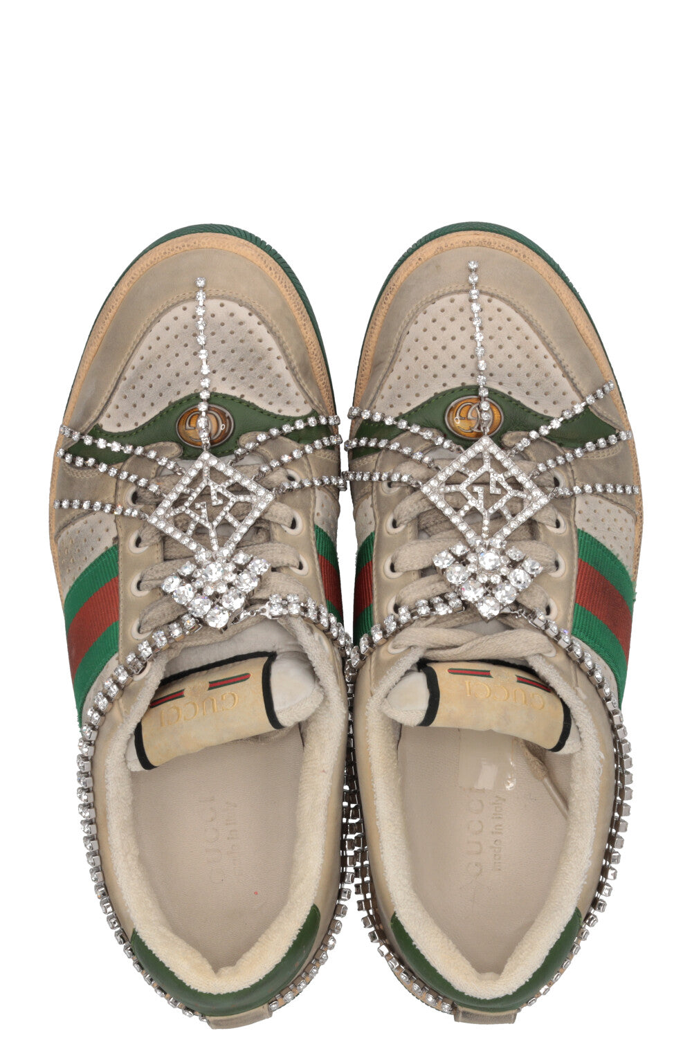 GUCCI Screener Art Deco GG Sneakers Grey