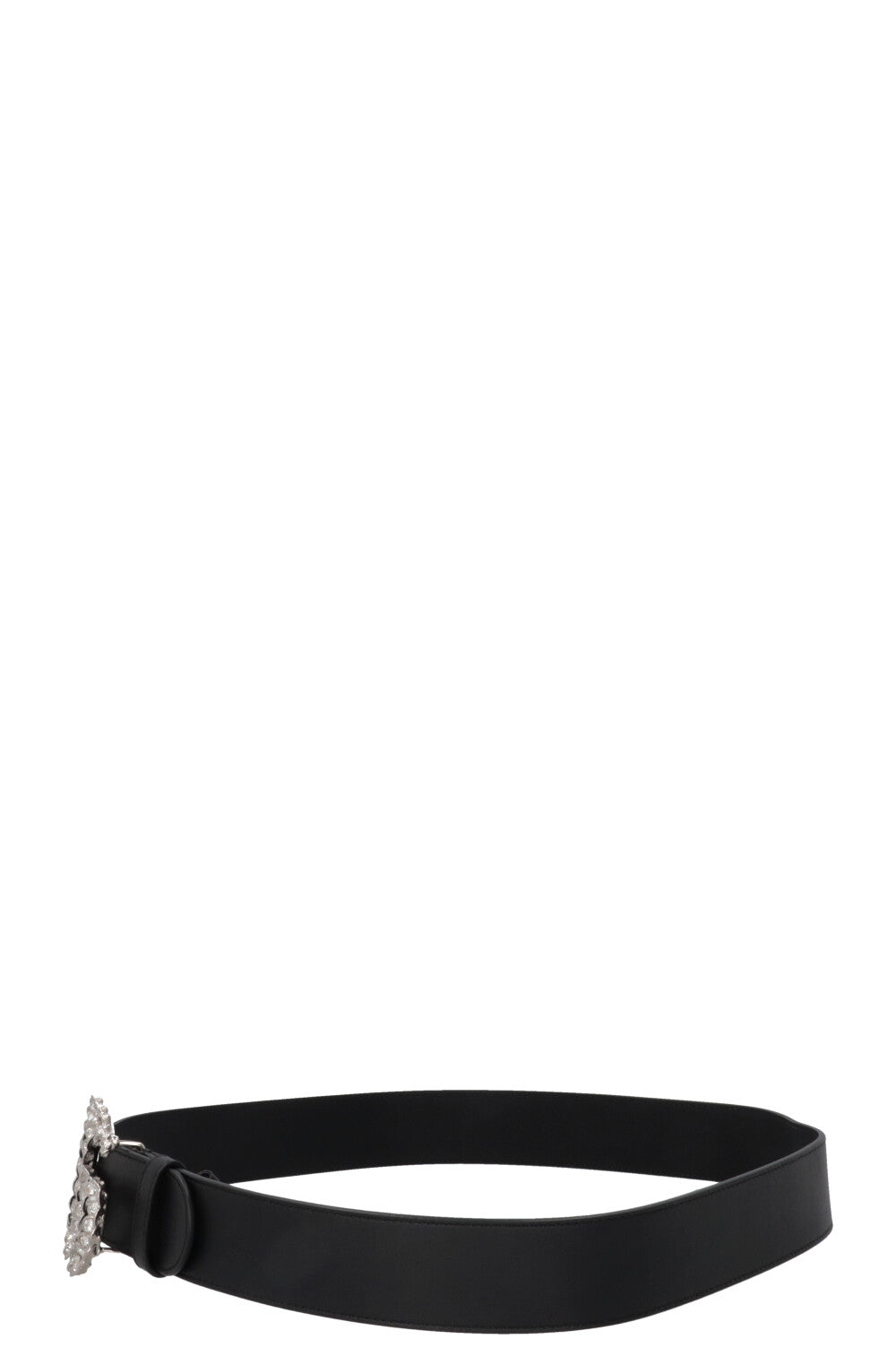 GUCCI Marmont GG Cristaux Ceinture Cuir Noir