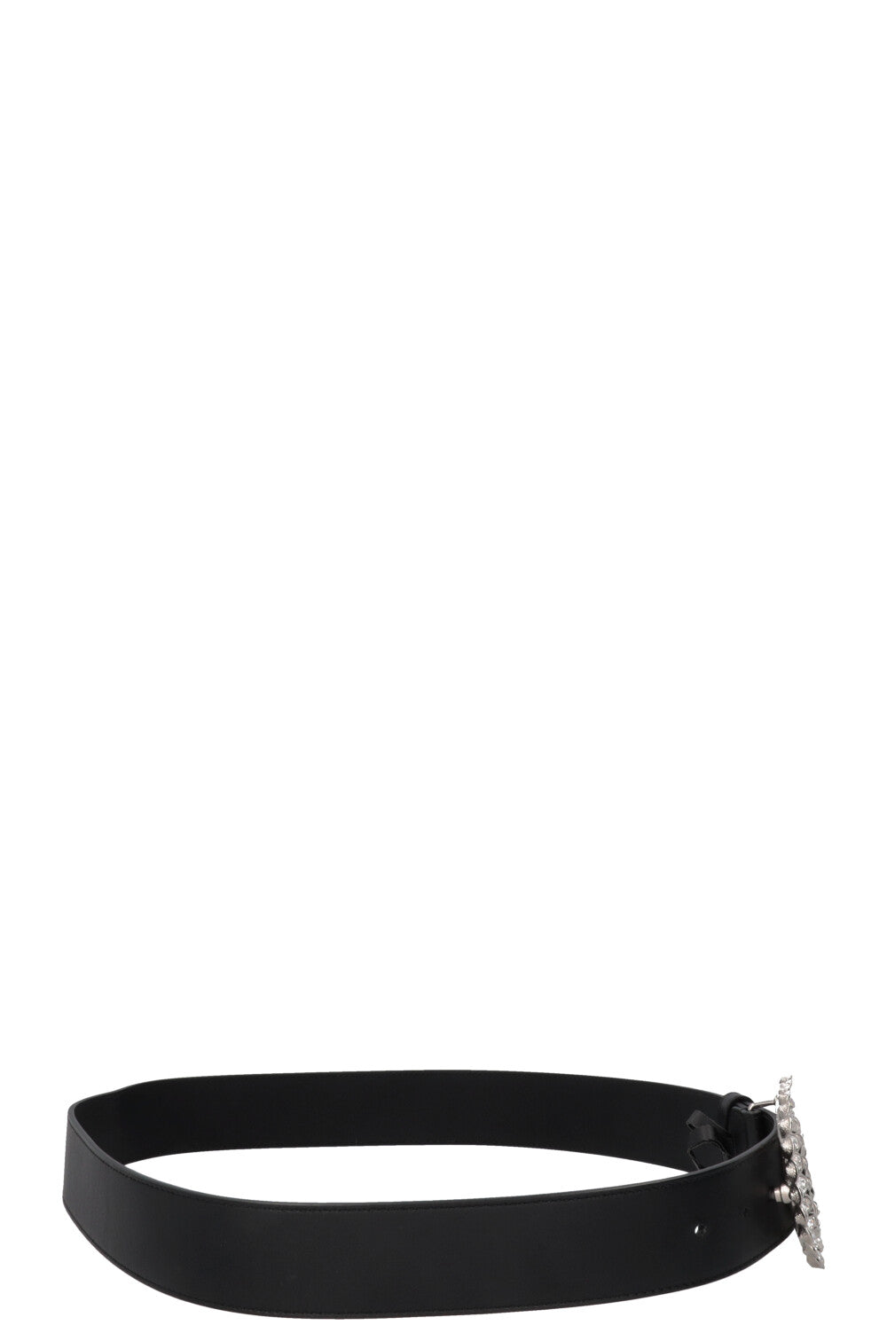 GUCCI Marmont GG Cristaux Ceinture Cuir Noir
