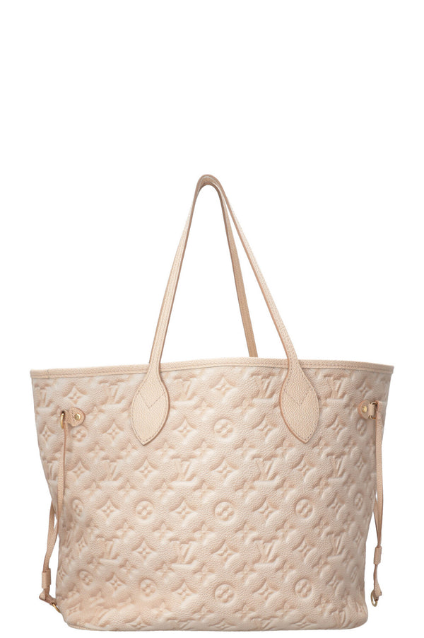 LOUIS VUITTON Stardust Empreinte Neverfull MM Leather Beige
