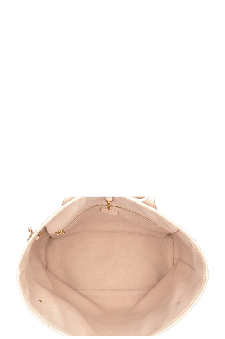 LOUIS VUITTON Stardust Empreinte Neverfull MM Leather Beige