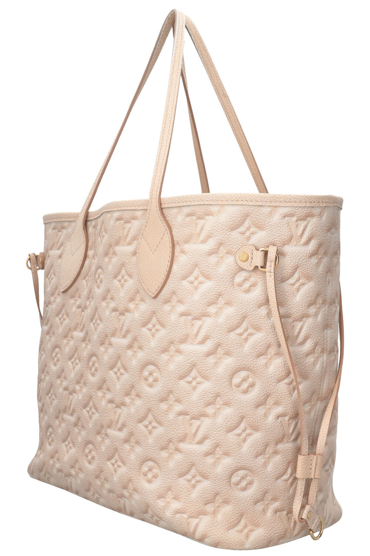 LOUIS VUITTON Stardust Empreinte Neverfull MM Leather Beige