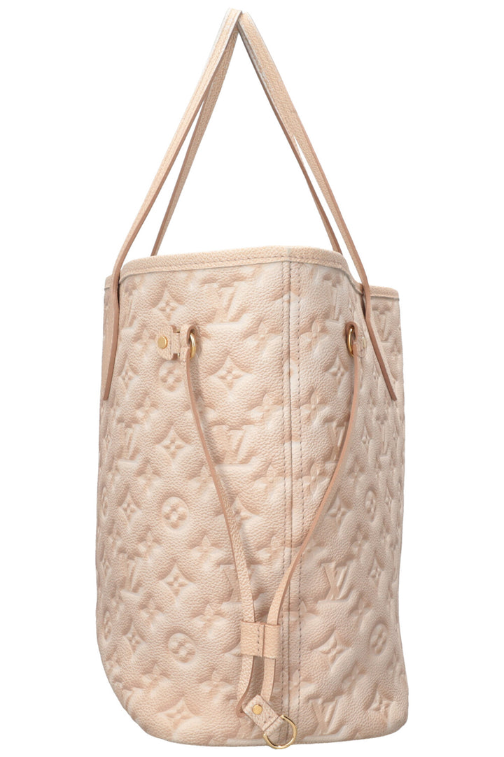 LOUIS VUITTON Stardust Empreinte Neverfull MM Leather Beige