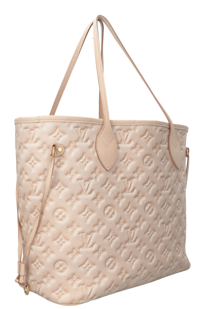 LOUIS VUITTON Stardust Empreinte Neverfull MM Leather Beige