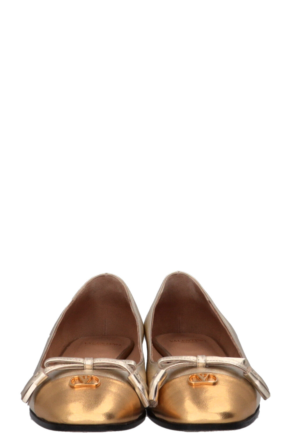 VALENTINO Valet Du Roi Ballerinas Gold