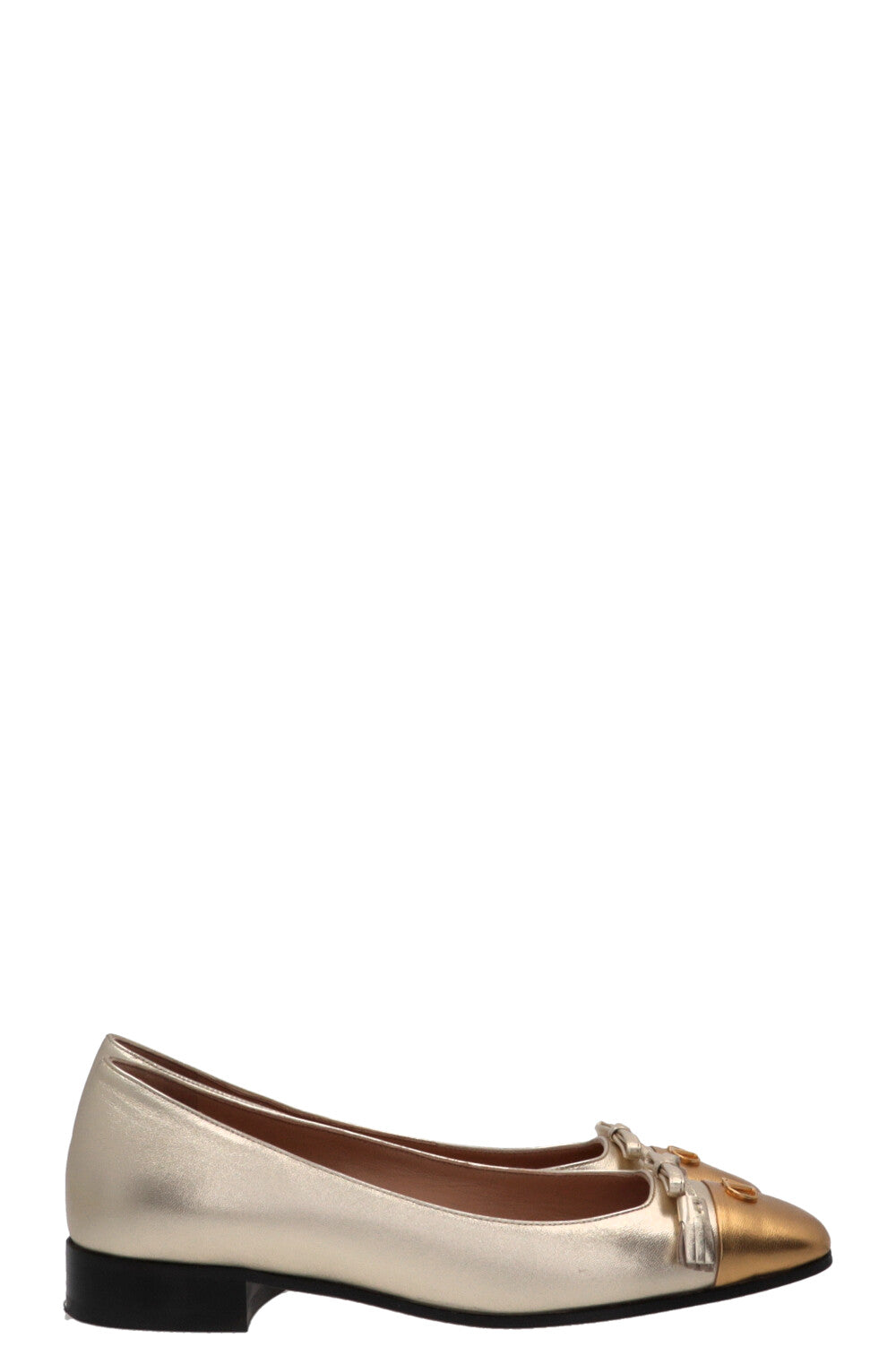 VALENTINO Valet Du Roi Ballerinas Gold