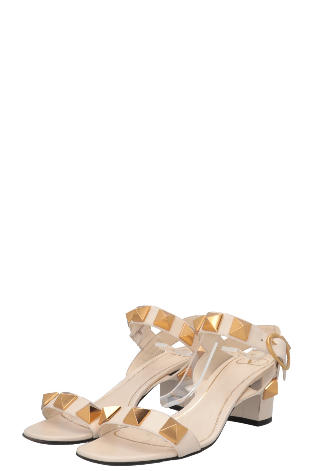 VALENTINO Roman Studs Sandals Ivory