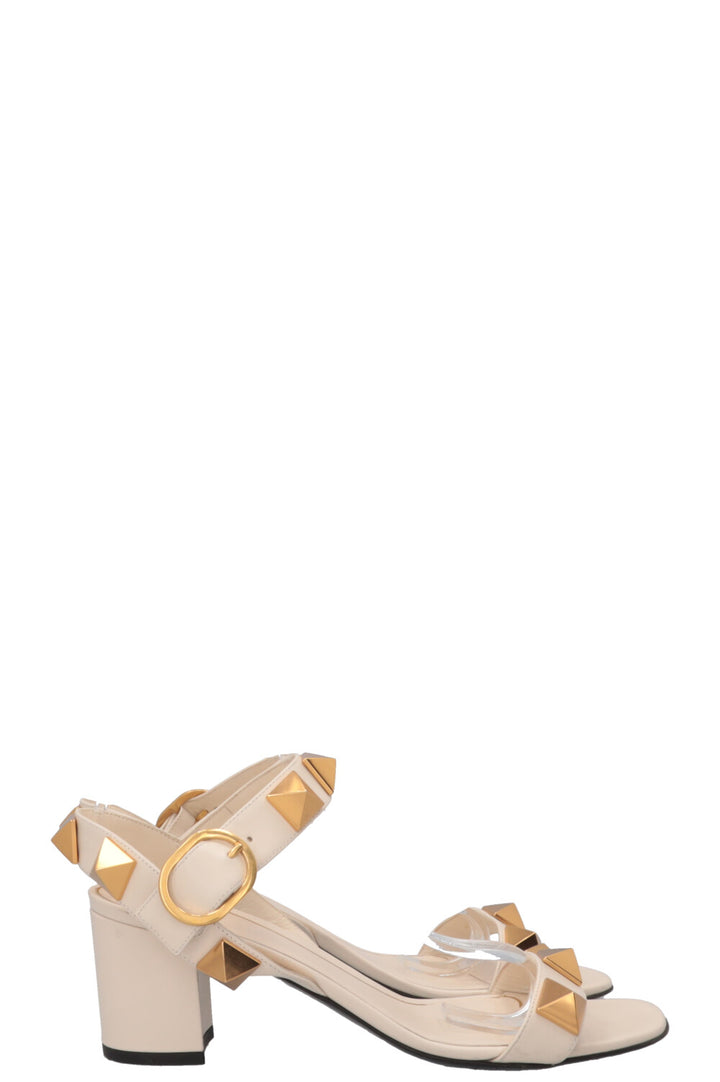 VALENTINO Roman Studs Sandals Ivory
