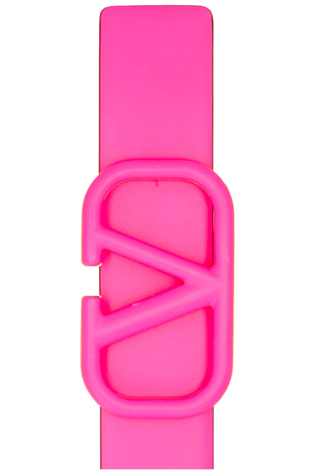 VALENTINO V Logo Belt Leather Hot Pink