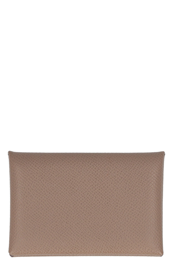 HERMÈS Calvi Wallet Epsom Étoupe