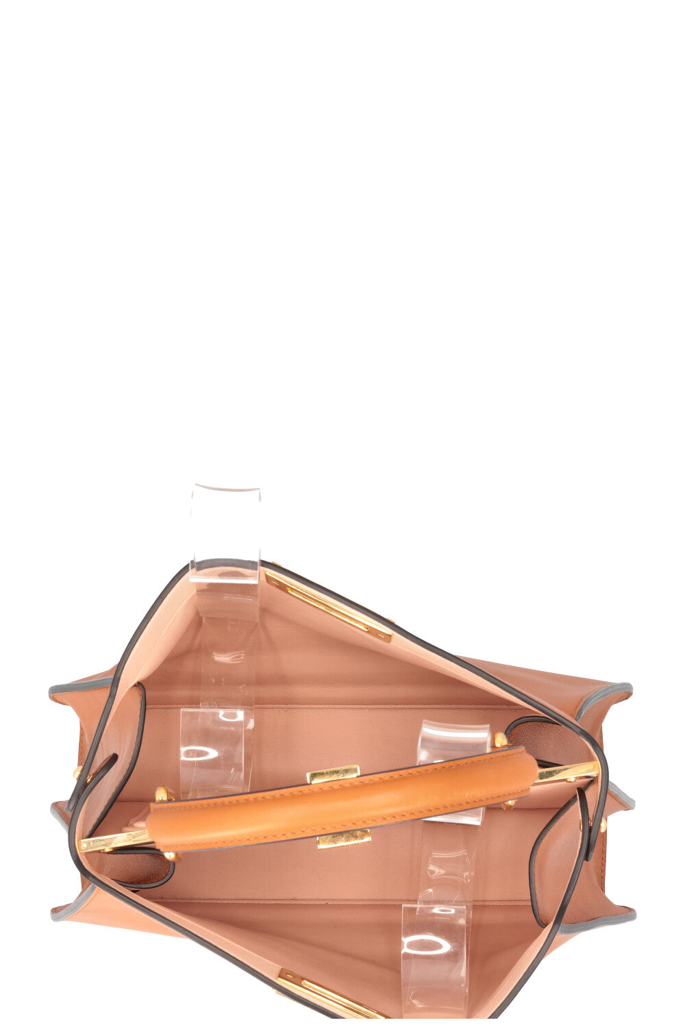 FENDI Peekabo Iseeu Medium Leather Cognac