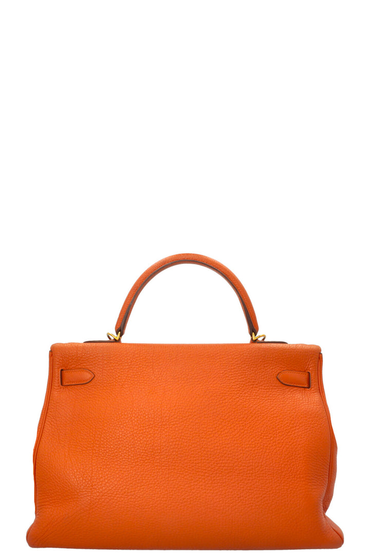 HERMÈS Kelly 35 Clémence Orange