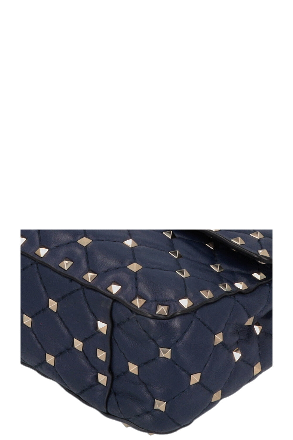 VALENTINO Medium Rockstud Spike Crossbody Bag Navy