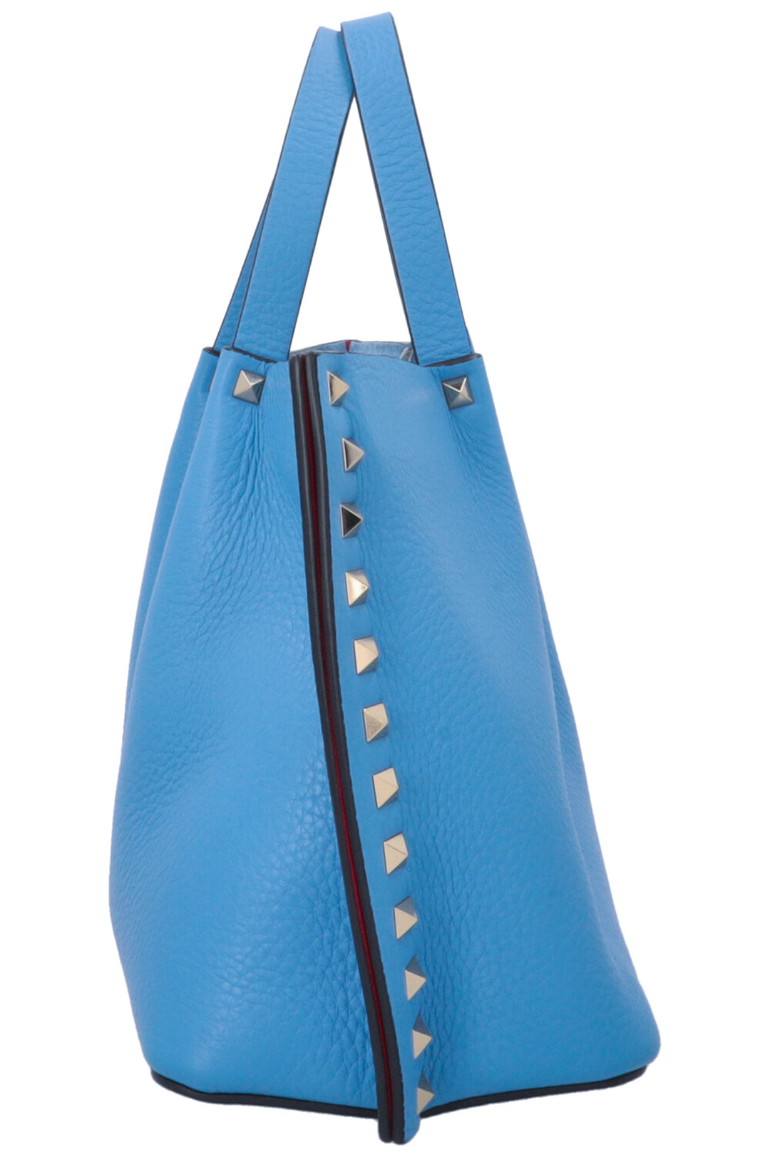 VALENTINO Small Rockstud Tote Bag Blue