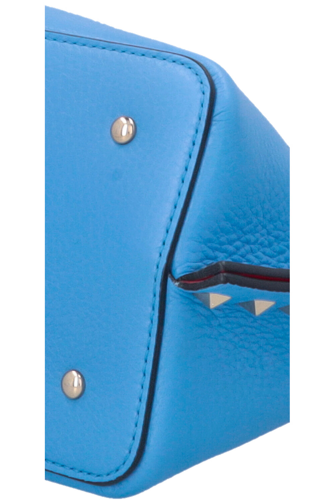 VALENTINO Small Rockstud Tote Bag Blue