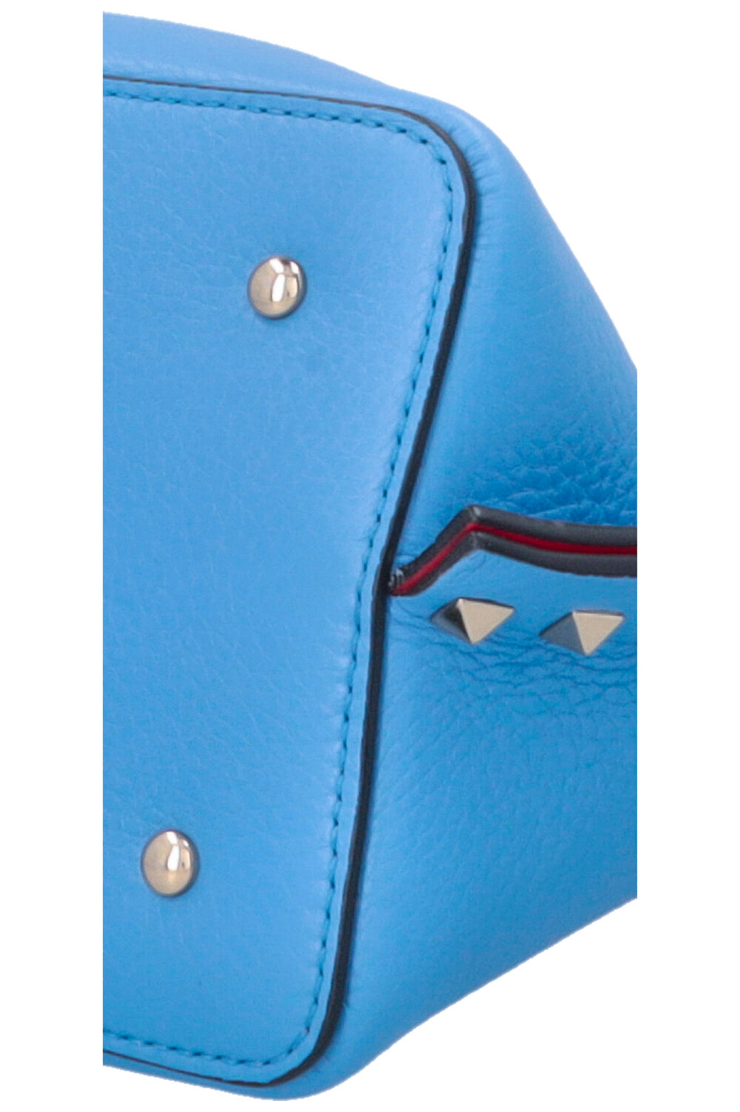 VALENTINO Small Rockstud Tote Bag Blue