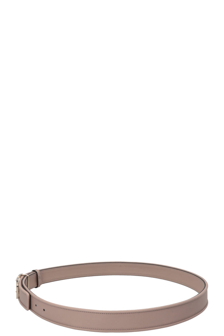 VALENTINO Studded VLogo Belt Nude