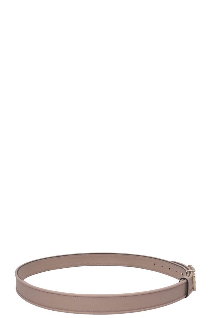 VALENTINO Studded VLogo Belt Nude