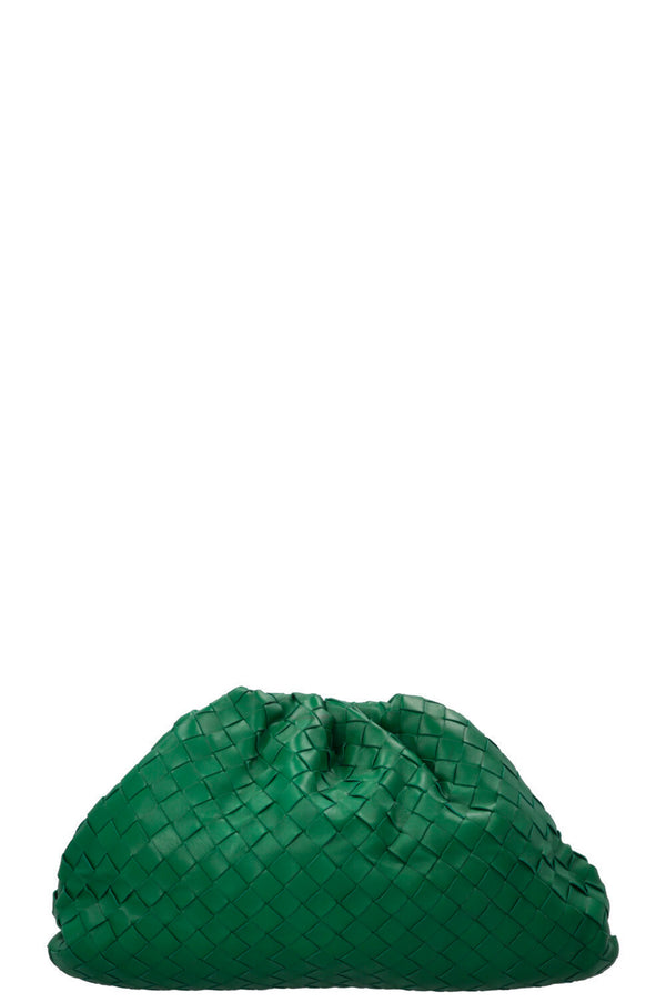BOTTEGA VENETA The Pouch Intrecciato Emerald Green