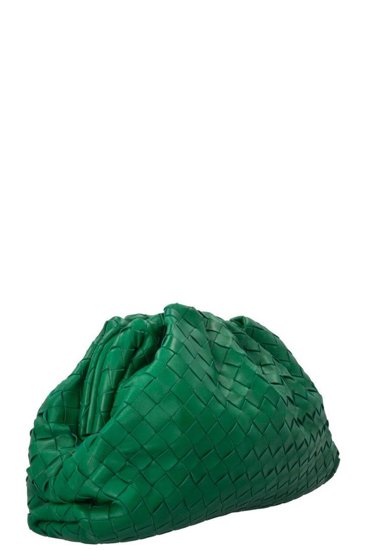 BOTTEGA VENETA The Pouch Intrecciato Emerald Green