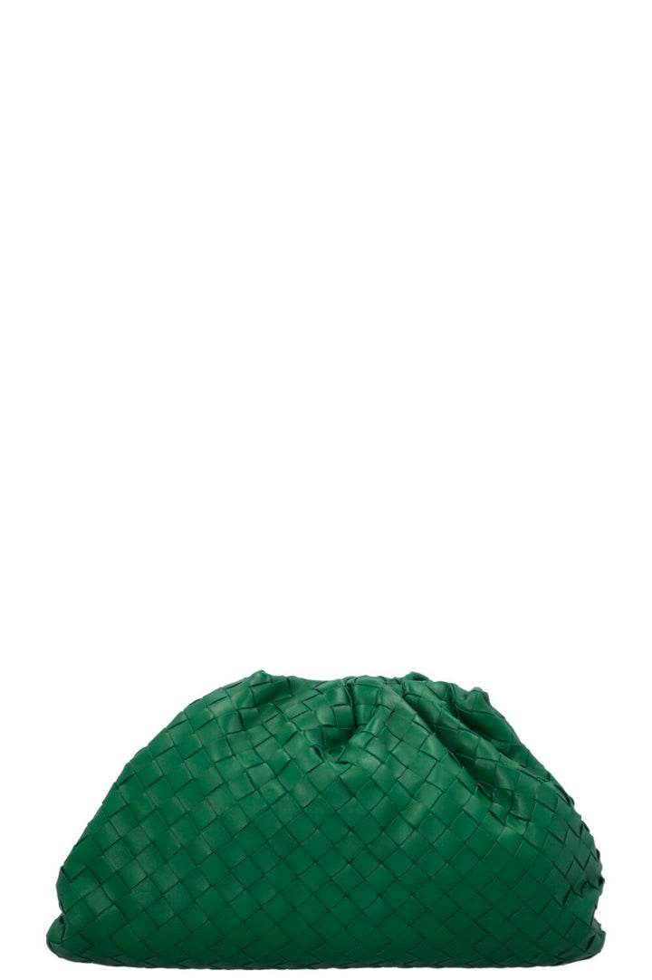 BOTTEGA VENETA The Pouch Intrecciato Emerald Green