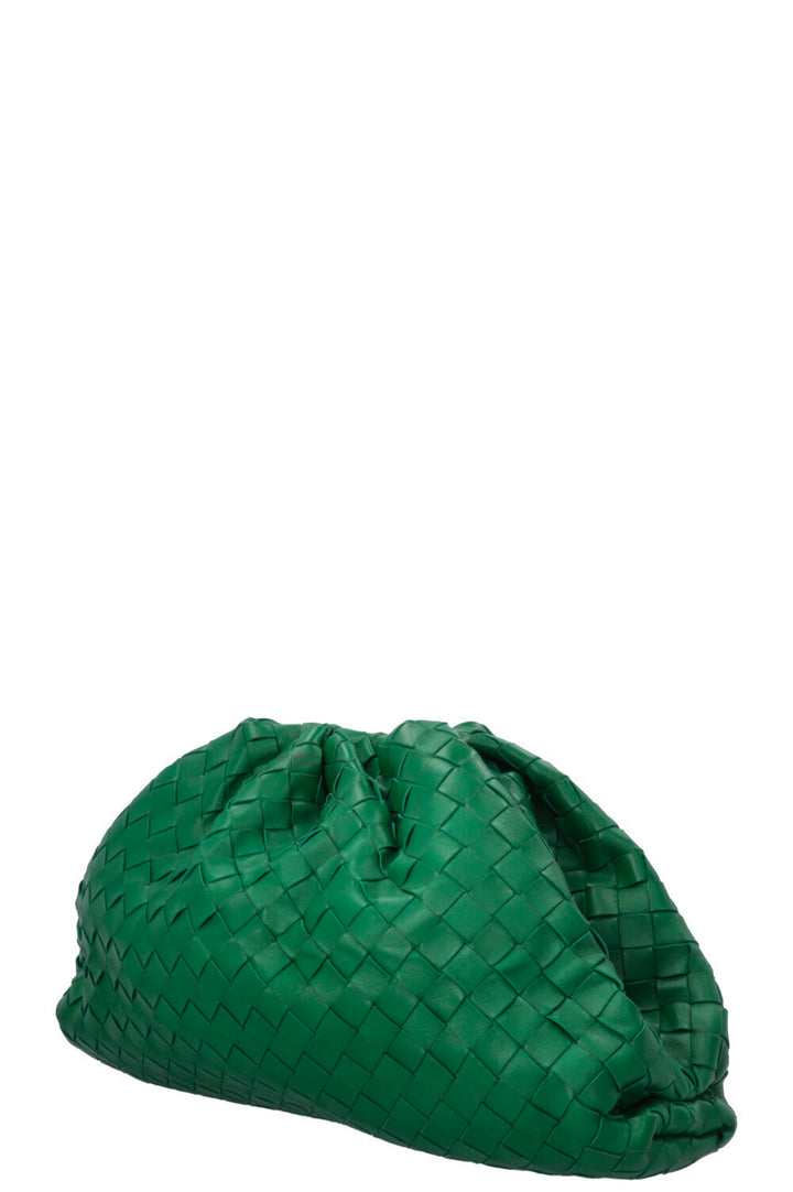 BOTTEGA VENETA The Pouch Intrecciato Emerald Green