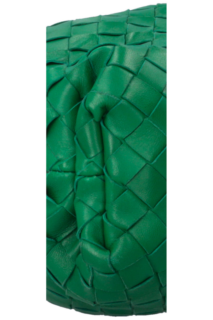BOTTEGA VENETA The Pouch Intrecciato Emerald Green