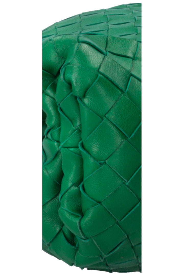 BOTTEGA VENETA The Pouch Intrecciato Emerald Green
