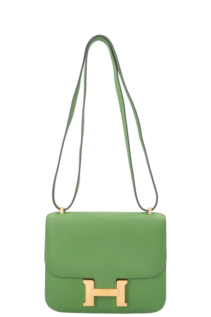 HERMÈS Mini Constance Epsom Vert Yucca