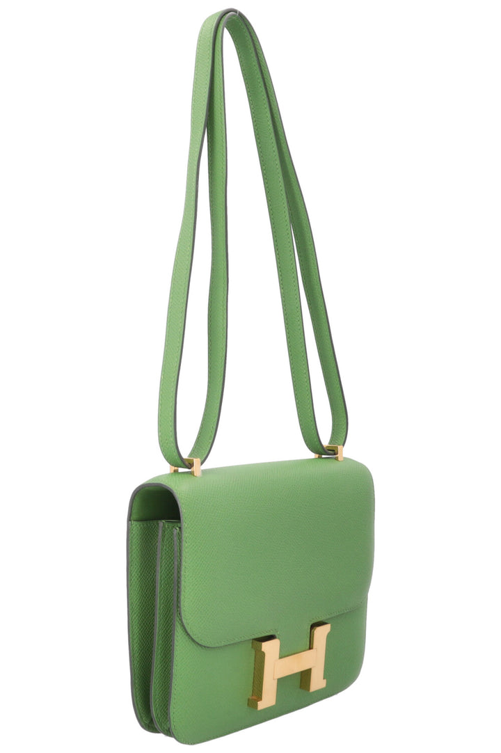 HERMÈS Mini Constance Epsom Vert Yucca