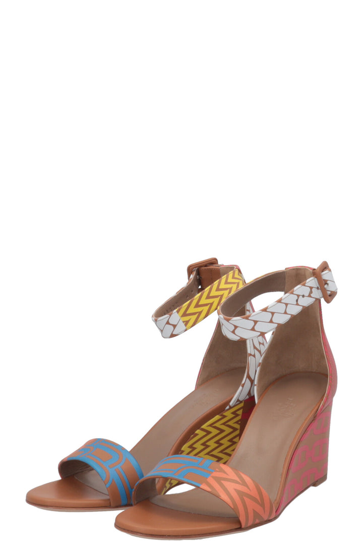 HERMÈS Acapulco Wedge Heels Multicolor