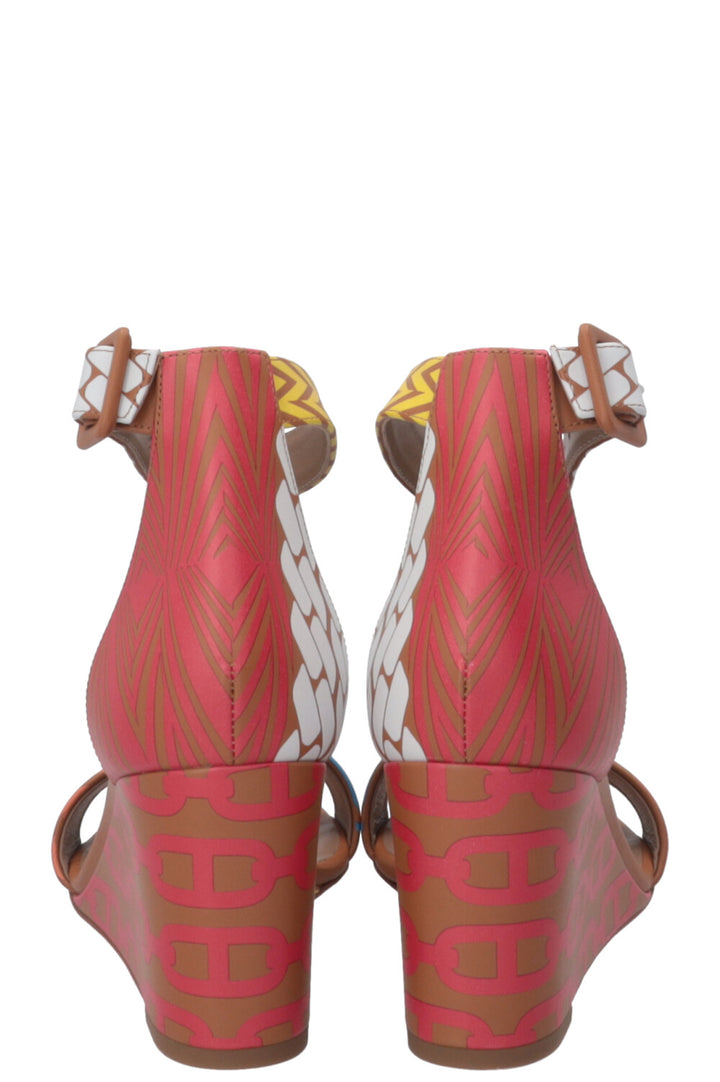 HERMÈS Acapulco Wedge Heels Multicolor