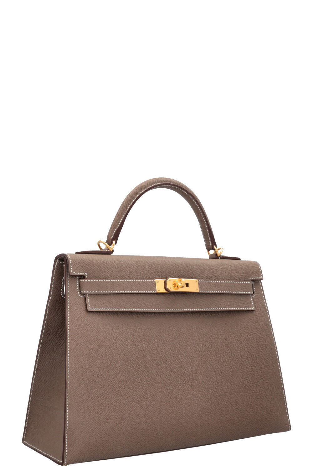 HERMÈS Kelly 32 Sellier Epsom Étoupe
