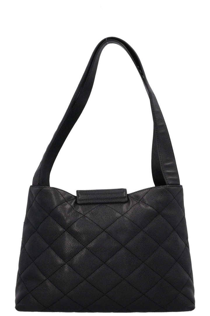 CHANEL CC Handbag Caviar Black