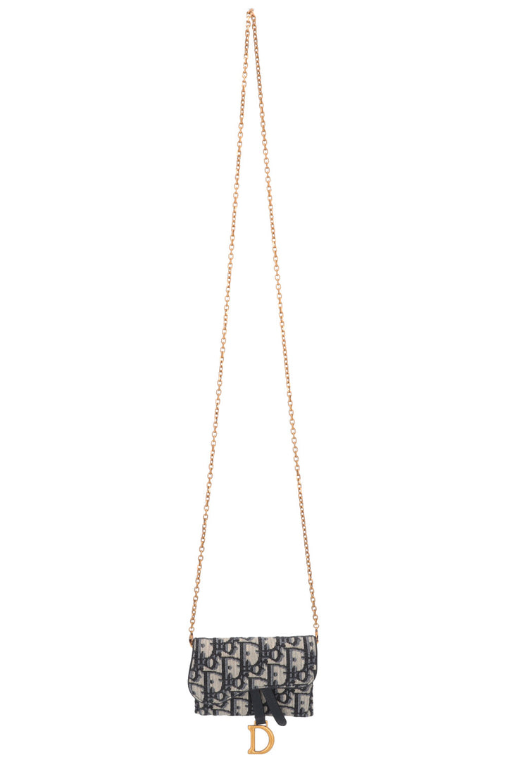 CHRISTIAN DIOR Nano Saddle Crossbody Belt Pochette Oblique