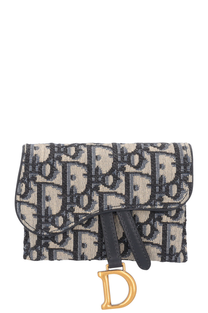 CHRISTIAN DIOR Nano Saddle Crossbody Belt Pochette Oblique