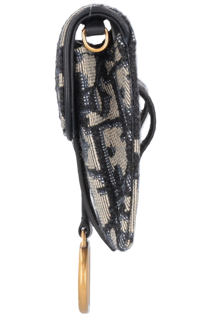 CHRISTIAN DIOR Nano Saddle Crossbody Belt Pochette Oblique