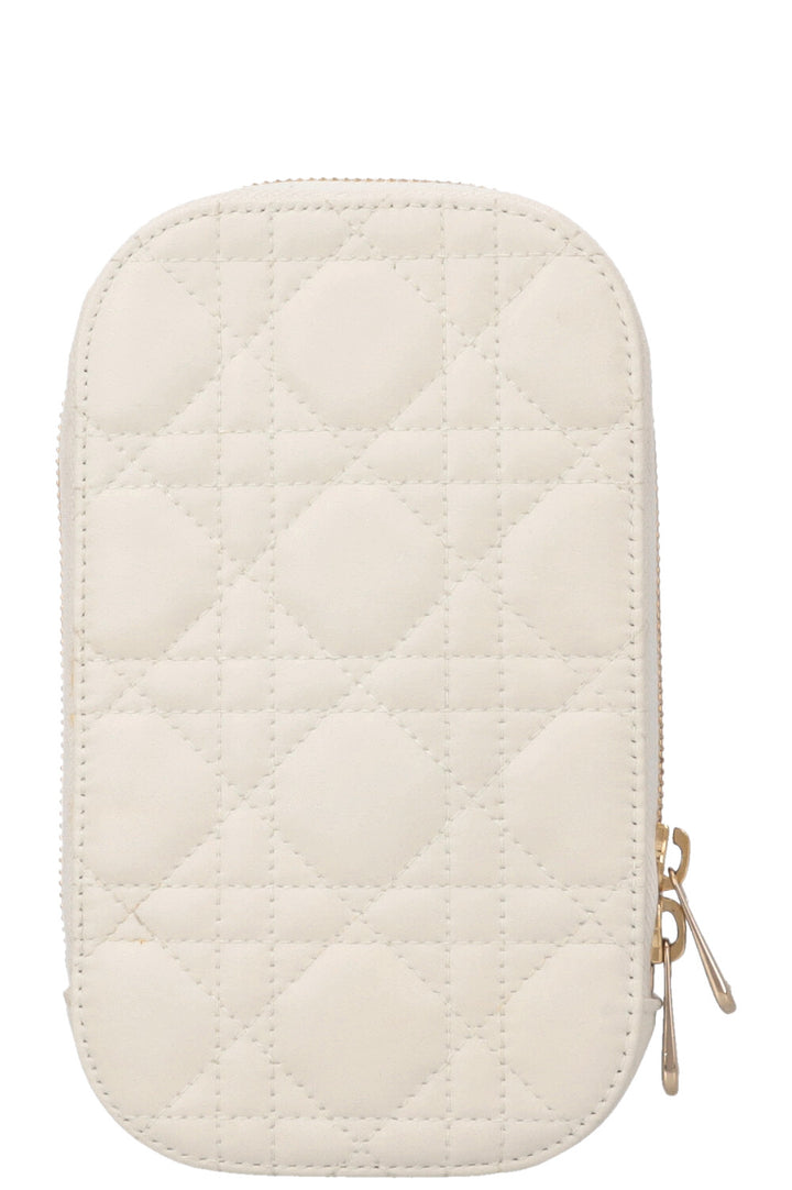 CHRISTIAN DIOR Cannage Phone Case White