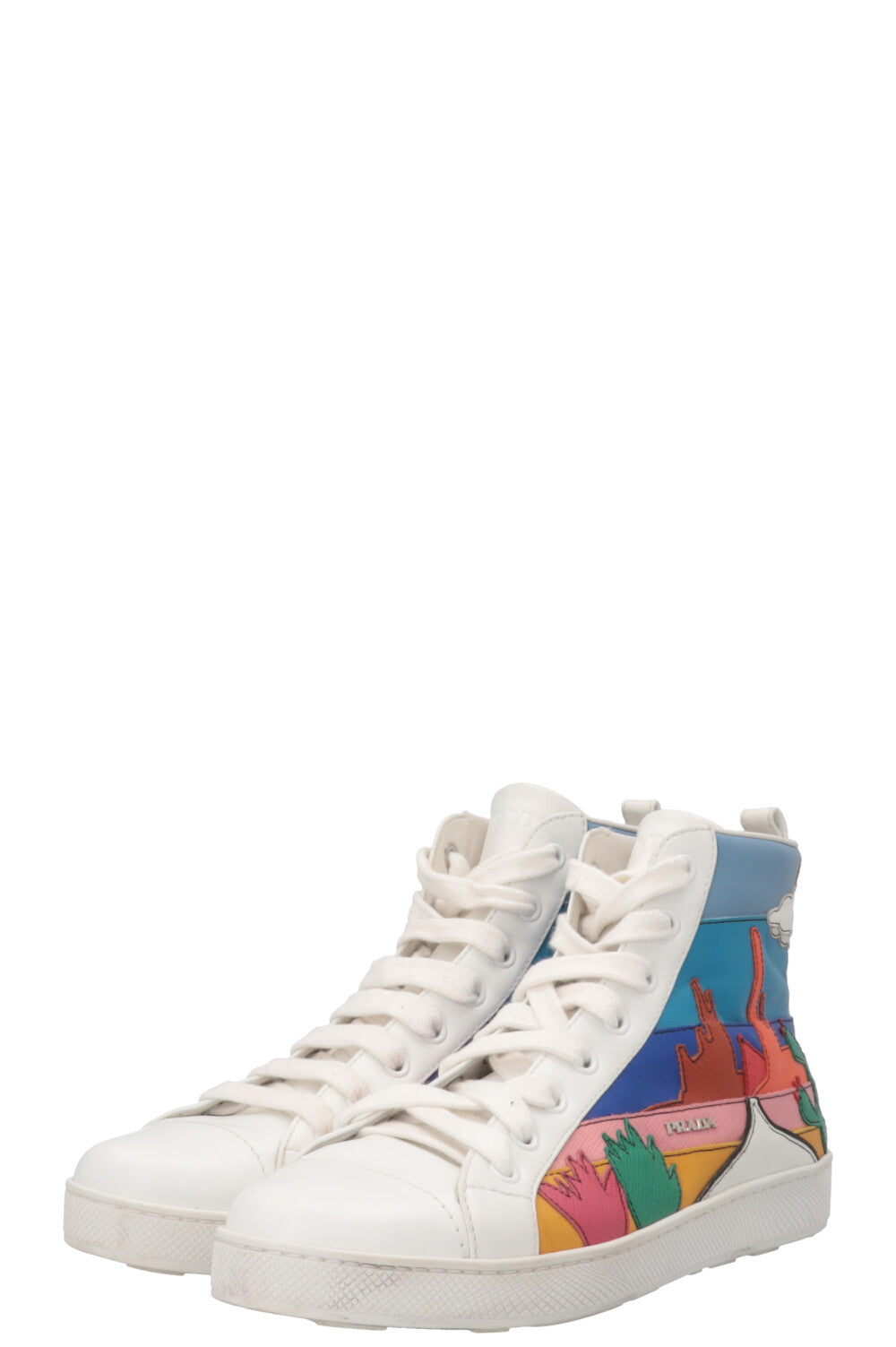 PRADA Cactus High Top Sneaker Multicolor