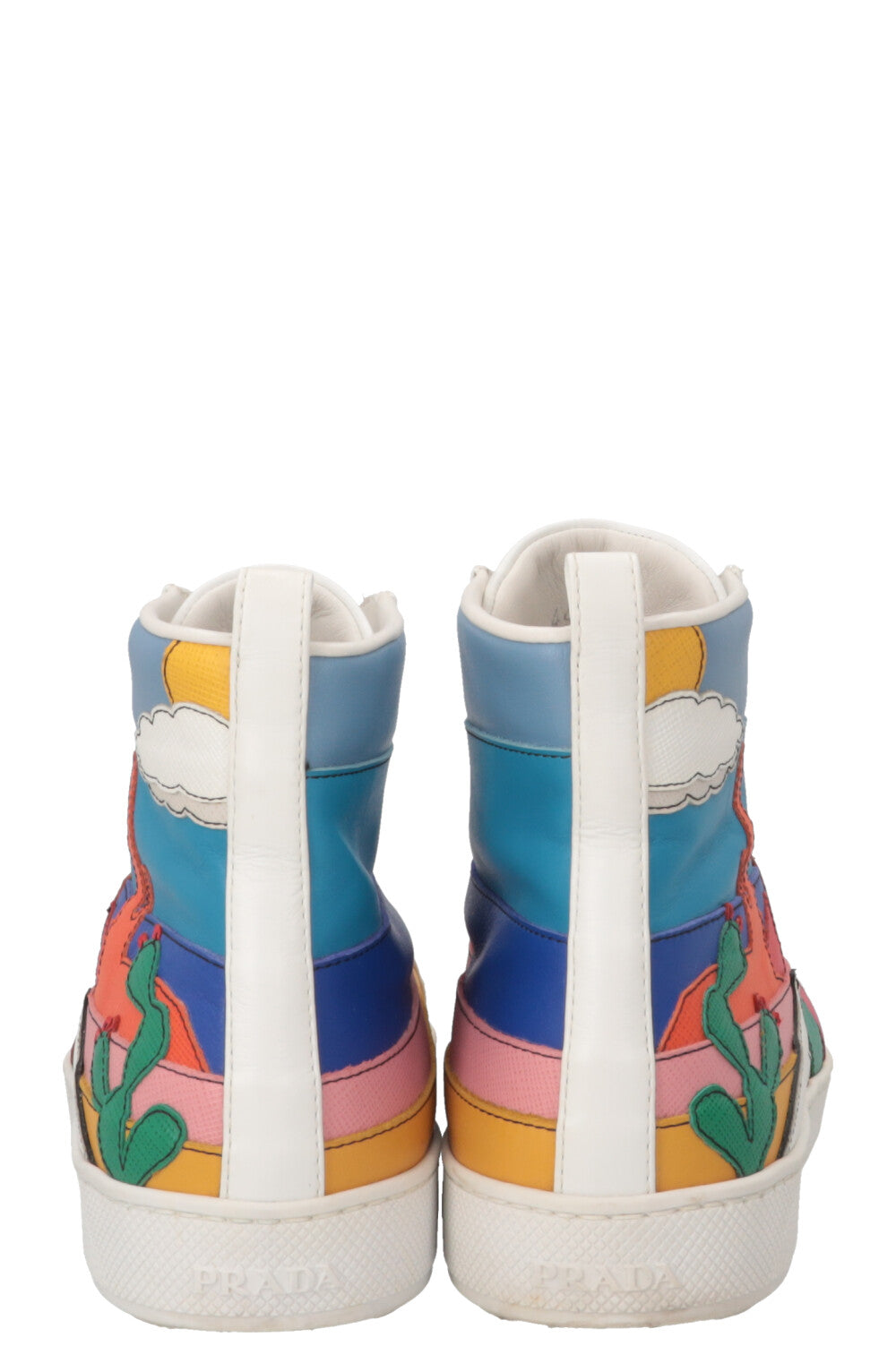 PRADA Cactus High Top Sneaker Multicolor